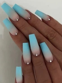 (New) Press on Nails Multicolor/ Coffin nails