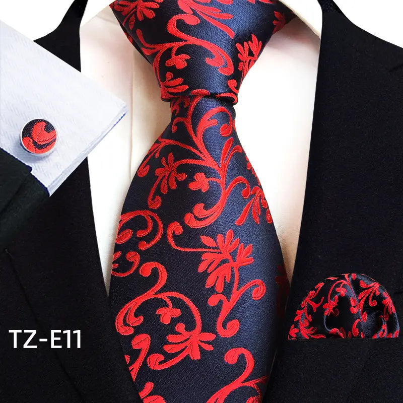 Hi-Tie Fashion Men's Paisley Silk Tie Set