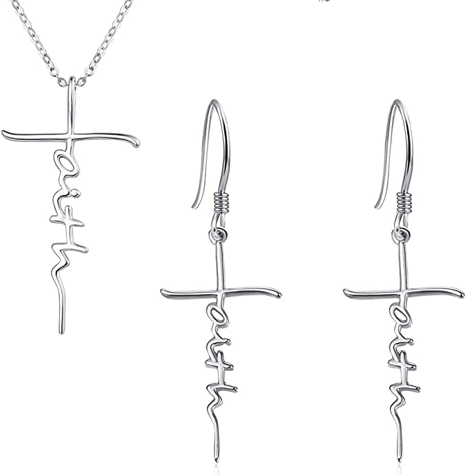 Faith Necklace and Earring set