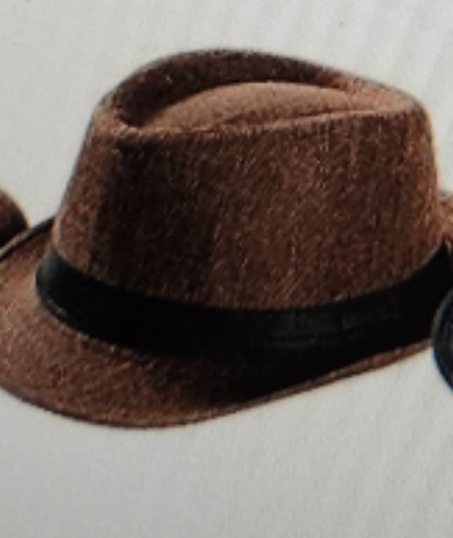 Classic Porkpie Short Brim Hat