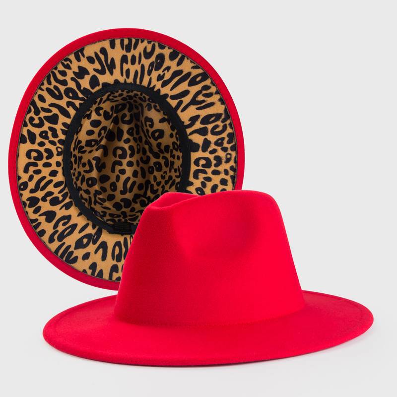 Foxy Leopard Fedora Hat